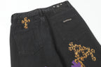 Chrome Hearts Cross Patch Denim Jeans 9981