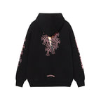 Chrome Hearts Deadly Doll Pink Cross Scroll Zip Up Hoodie 9821