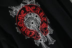 Chrome Hearts  Red Horseshoe Logo Zip Up Hoodie 5005