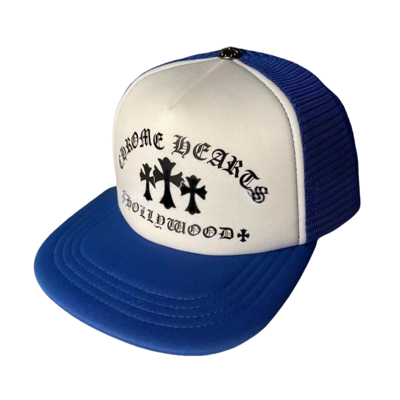 Chrome Hearts Hollywood Cross "King Taco" Trucker Cap