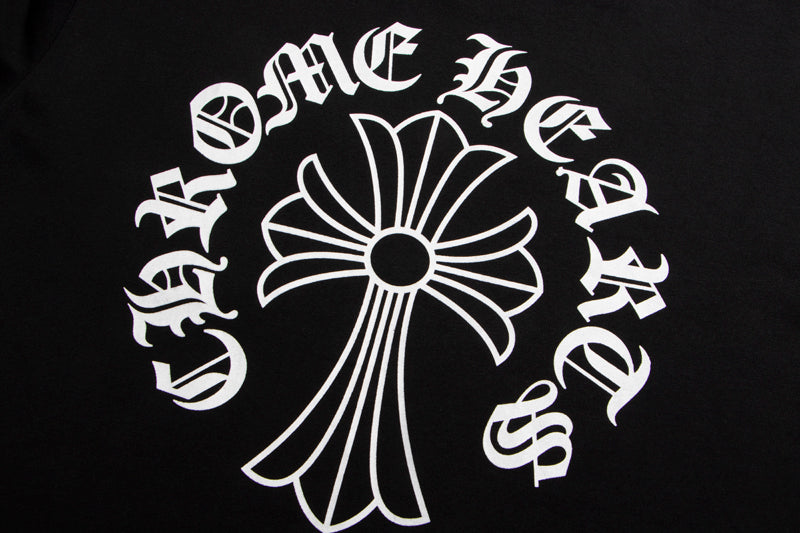 Chrome Hearts Neck Logo Cross Sleeve L/S T-shirt 9010