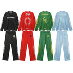 Chrome Hearts Mattyboy graffiti red mesh track pants 9997