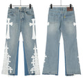 Chrome Hearts Gallery Dept Cross Patch Flare Denim Jeans 8146
