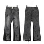 Chrome Hearts Gallery Dept Cross Patch Flare Denim Jeans