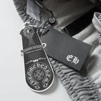 Chrome Hearts Cemetery Leather Cross Patch Paper Jam Shorts