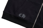 Chrome Hearts  Red Horseshoe Logo Zip Up Hoodie 5005