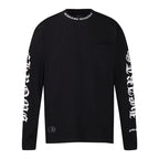 Chrome Hearts Letter Neck Floral Long Sleeve T-Shirt 9011