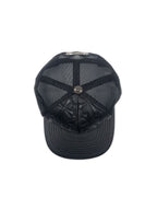 Chrome Hearts Cemetary Cross Leather Stitched Trucker Hat