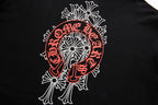 Chrome Hearts  Red Horseshoe Logo Zip Up Hoodie 5005