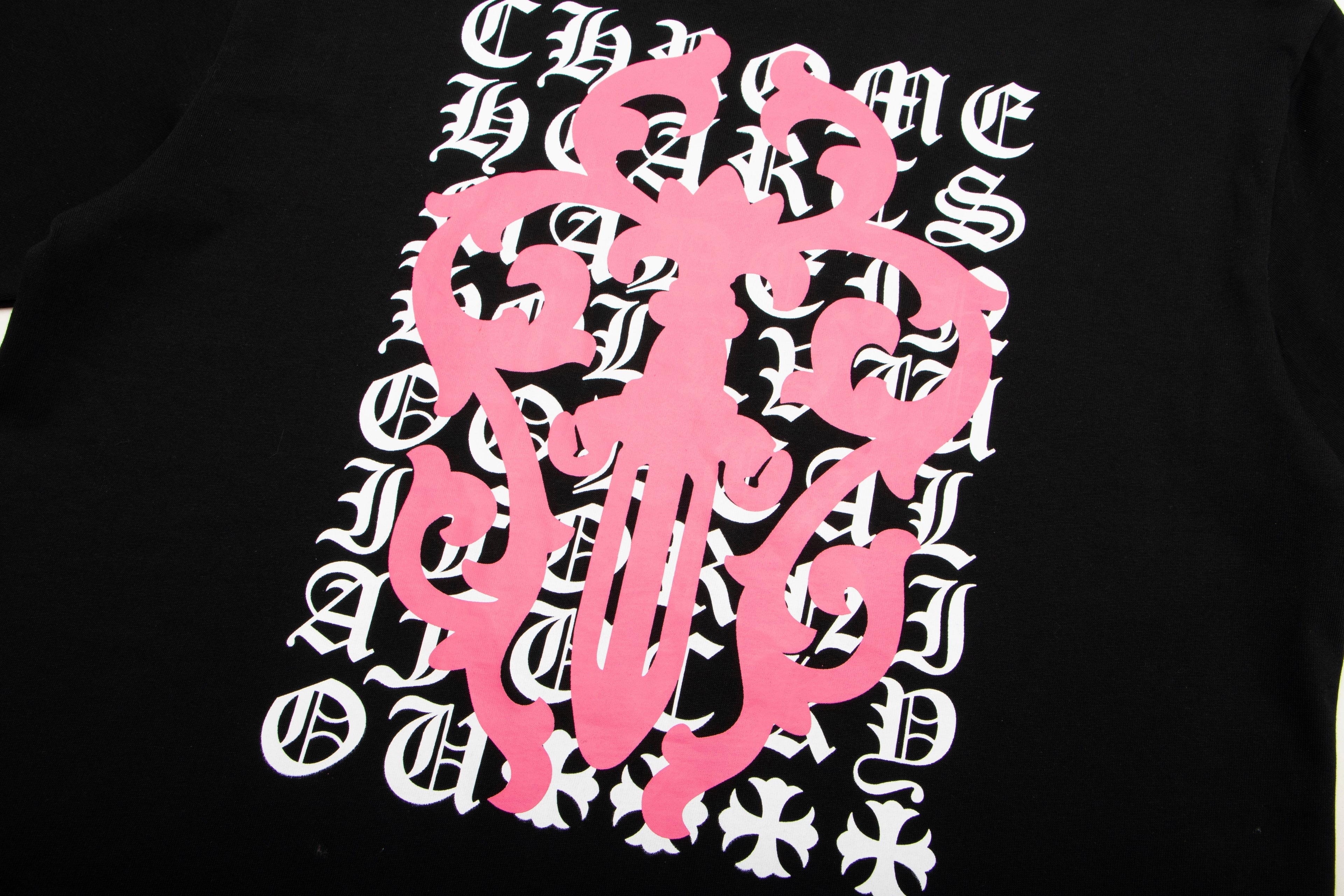 Chrome Hearts Script Dagger Logo Short Sleeve Tee 6025