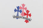 Chrome Hearts Multi-Color Cemetery Cross Logo Zip Up Hoodie 5015