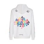 Chrome Hearts Multi-Color Cemetery Cross Logo Zip Up Hoodie 5015
