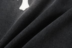 Chrome Hearts White & Black Leather Cross Patches Jeans