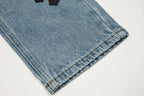Chrome Hearts Levi's 905 Black Cross Patch Light Blue Jeans